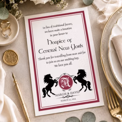 Flat Donation Card